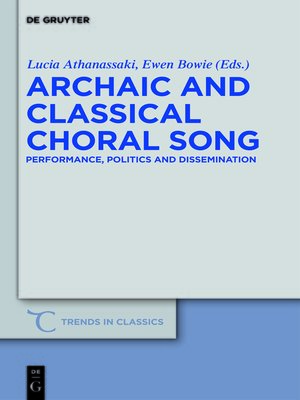 cover image of Archaic and Classical Choral Song